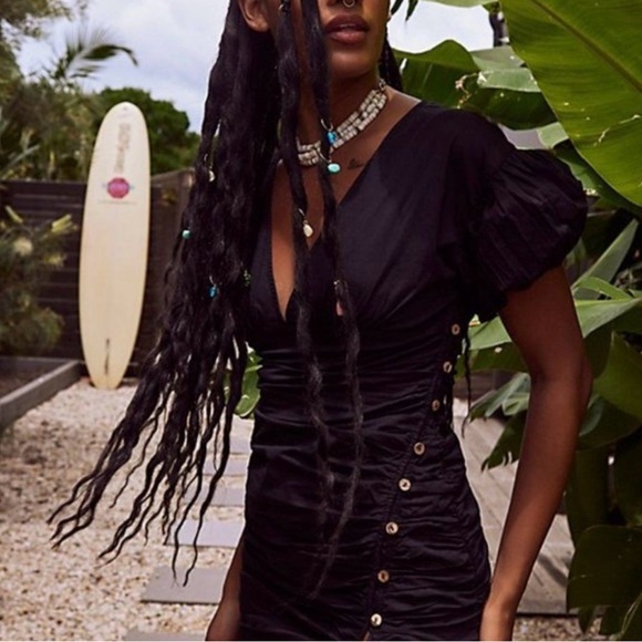 Free People Women’s Black Tastemaker Dress Size M - Picture 2 of 8